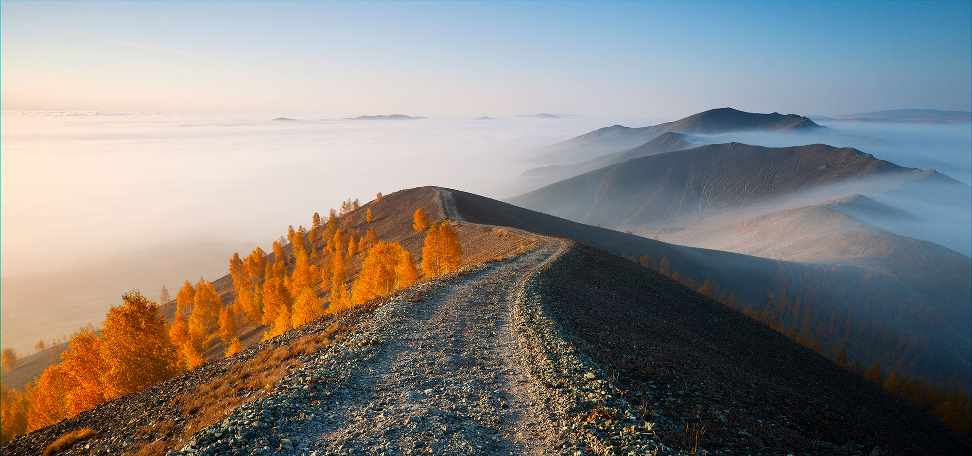 Sunrise at Karabash Mountain, South Urals, Russia - September 2014 ----------------------- Утро на горе Карабаш, Южный Урал, Россия - Сентябрь 2014